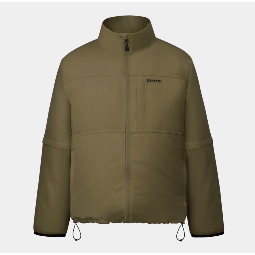 Ororo Zenflow Power Cooling Jacket  Zip Off Sleeves Olive Green‎ Men's Large
